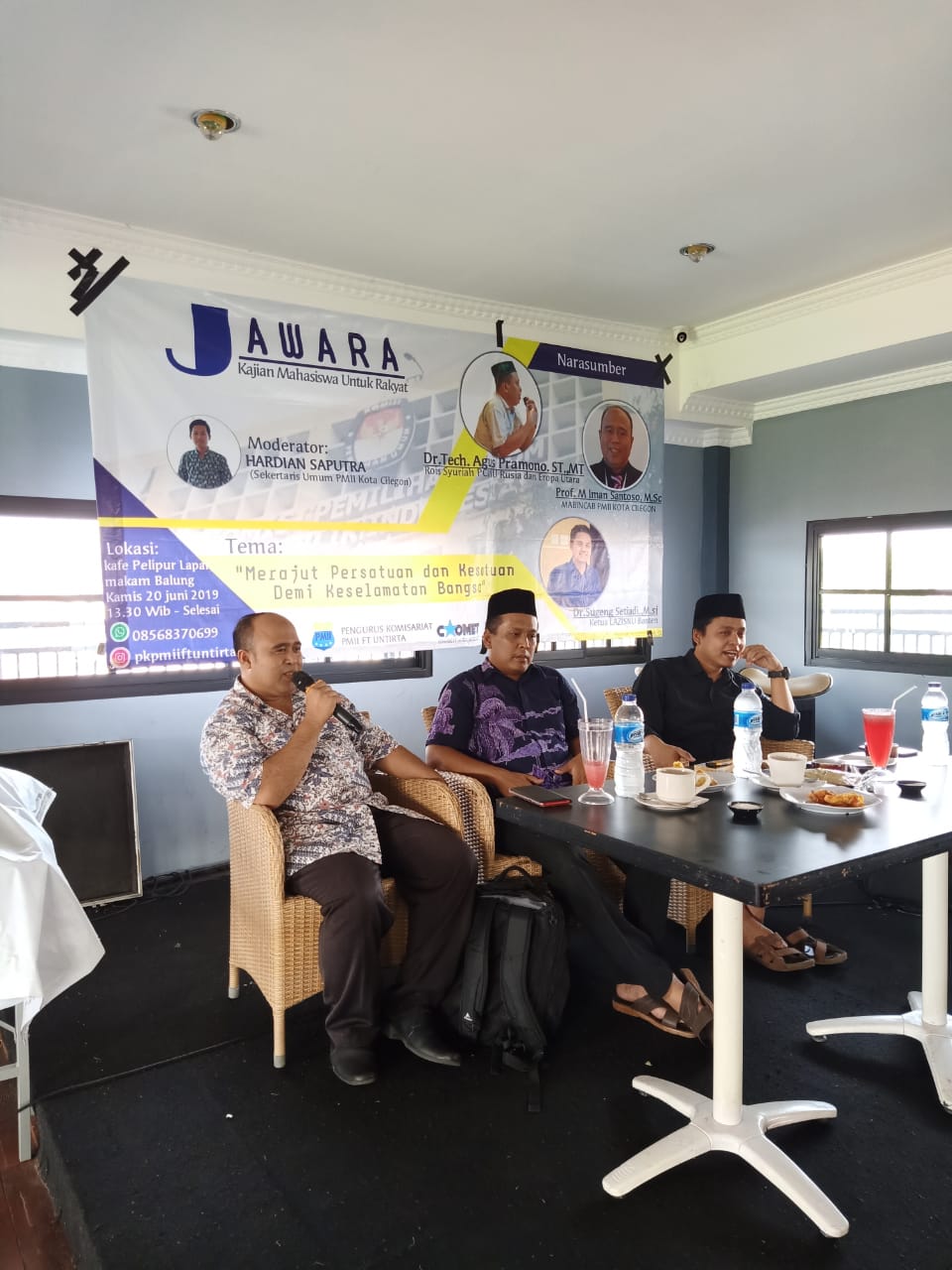 Pemuda dan Mahasiswa Cilegon Ajak Masyarakat Jaga Persatuan dan Kesatuan