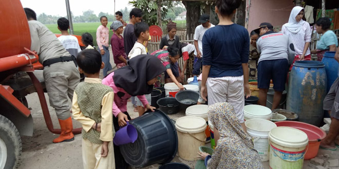 195 Ribu Liter Air Bersih Telah Disalurkan Selama Kemarau