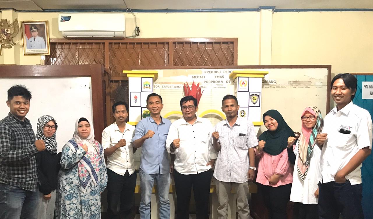 Bangun Sinergitas, Klub Taekwondo SNTC Silaturahmi ke KONI Kota Serang