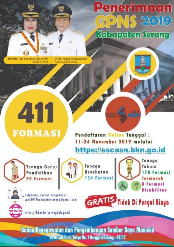 Buka Seleksi CASN, Ini Pesan Sekda Kabupaten Serang
