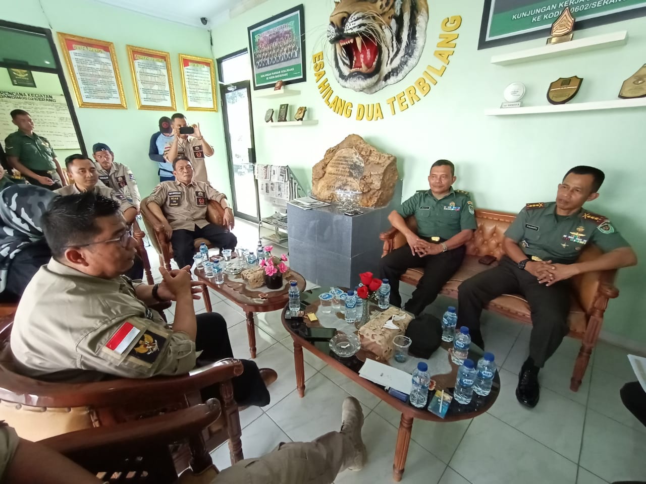 Tingkatkan Prestasi Atlet, KONI Minta Support ke Kodim 0602 Serang