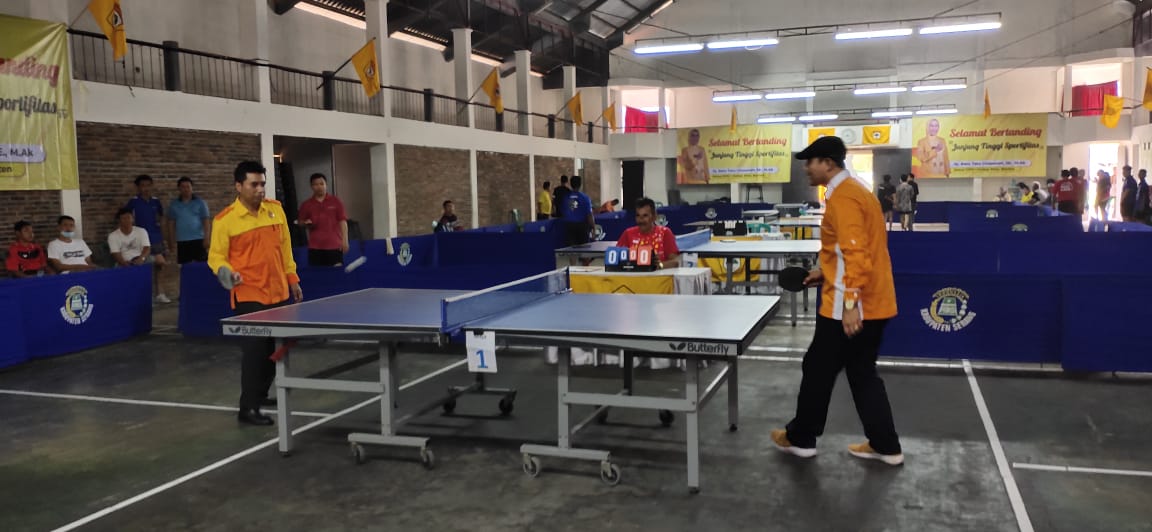 Milad ke-62, Kosgoro Kabupaten Serang Bantu Pembinaan Olahraga Tenis Meja