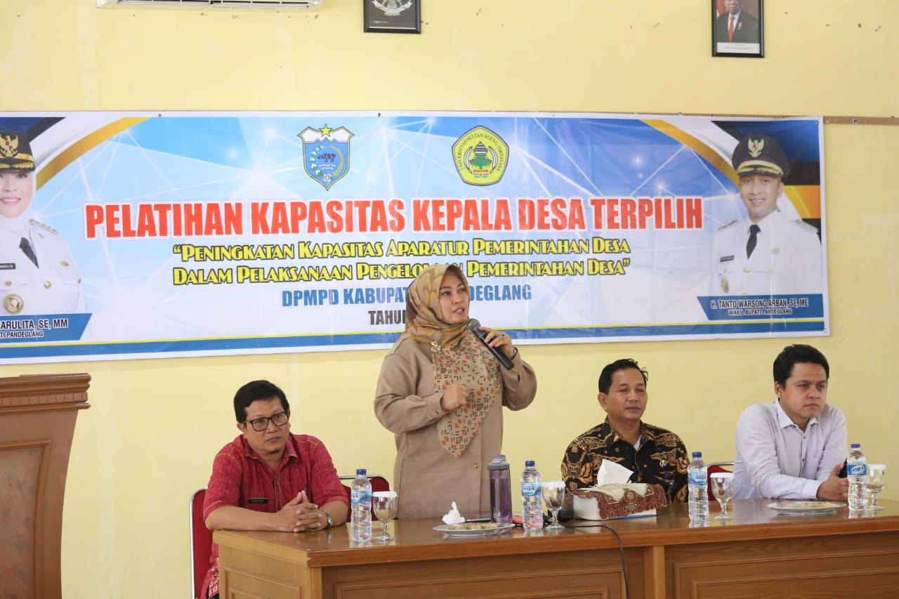 Kades Baru Diberi Pelatihan, Bupati Pandeglang: Pemimpin Harus Punya Inovasi