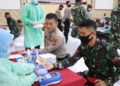 TNI-Polri Lakukan Donor Darah Jelang Hari Bhayangkara Ke-74