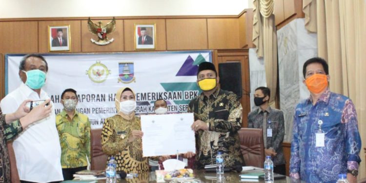Sembilan Kali, Pemkab Serang Raih Opini WTP BPK