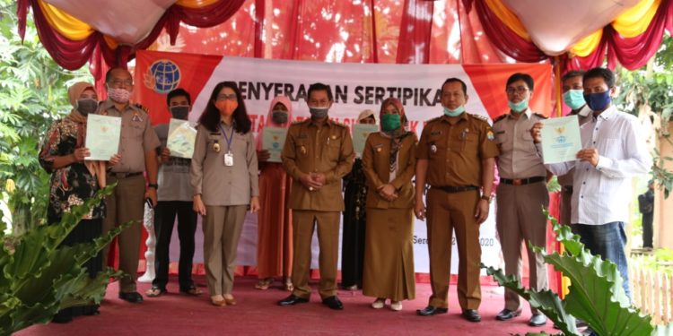 BPN Kabupaten Serang Bagikan Sertifikat Tanah kepada Warga Kota Serang