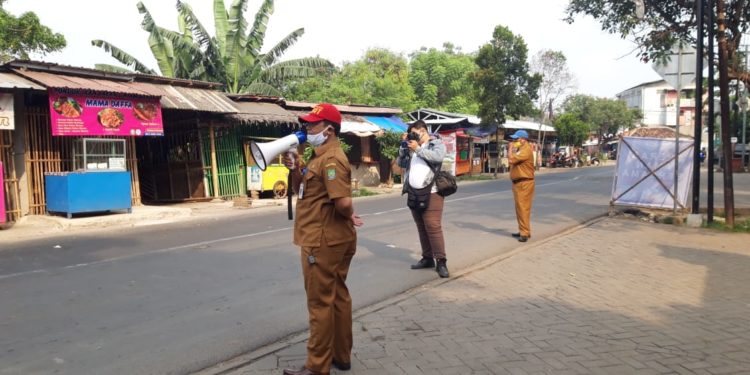 PSBB di Perpanjang, Lurah Mekarsari Laksanakan Giat Operasi Aman Gabungan