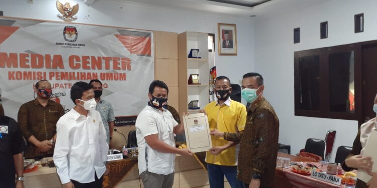 Dua Paslon Ditetapkan Maju Pilkada Kabupaten Serang 2020