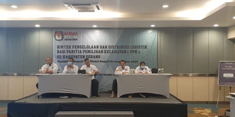 KPU Kabupaten Tangerang Gelar Bimtek Pengelolaan dan Distribusi Logistik