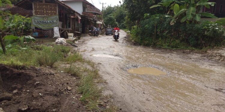 Warga Minta Pemkab Pandeglang Segera Perbaiki Jalan Rusak di Desa Cibeurem