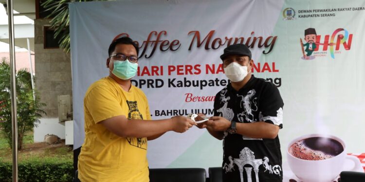 HPN 2021, DPRD Kabupaten Serang Gelar Coffee Morning dengan Wartawan