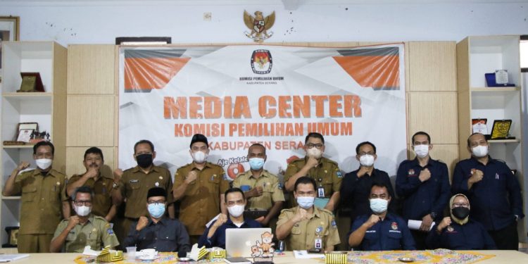 KPU Kabupaten Serang Ajukan Anggaran Rp 107 Miliar ke Pemkab Serang