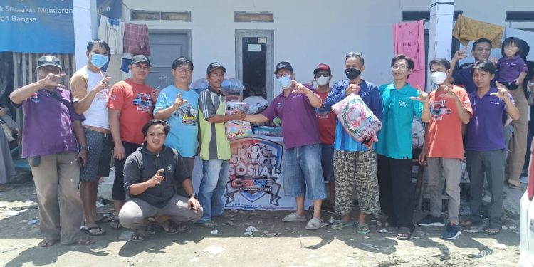 CBS dan Calsic Chapter Tangkab Peduli Banjir Serang
