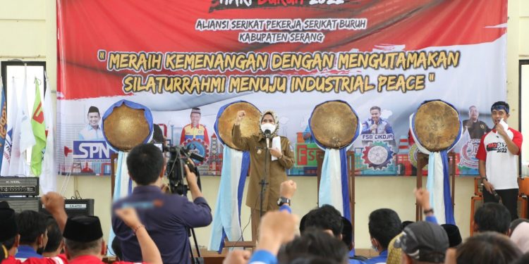 Peringatan May Day, Bupati Serang Minta Buruh Tetap Solid
