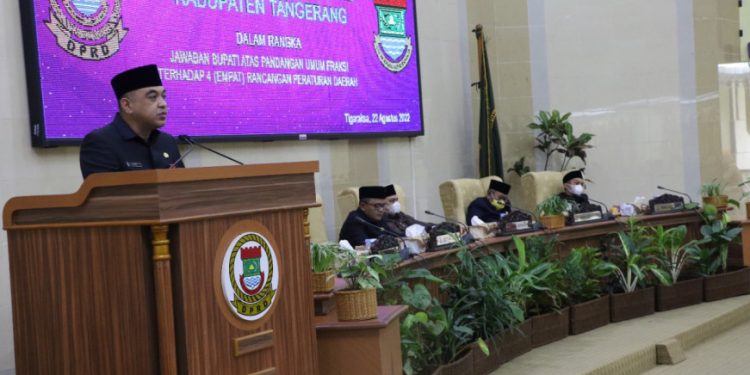 Bupati Tangerang Berharap Empat Usulan Raperda Disetujui Dewan