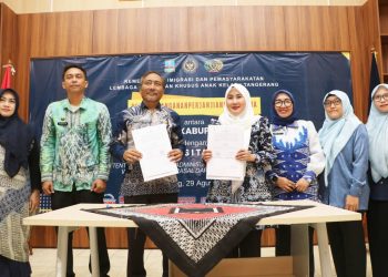 Penuhi Hak Warga Binaan, Disdukcapil Kabupaten Serang-LPKA Kelas 1 Tangerang Teken PKS