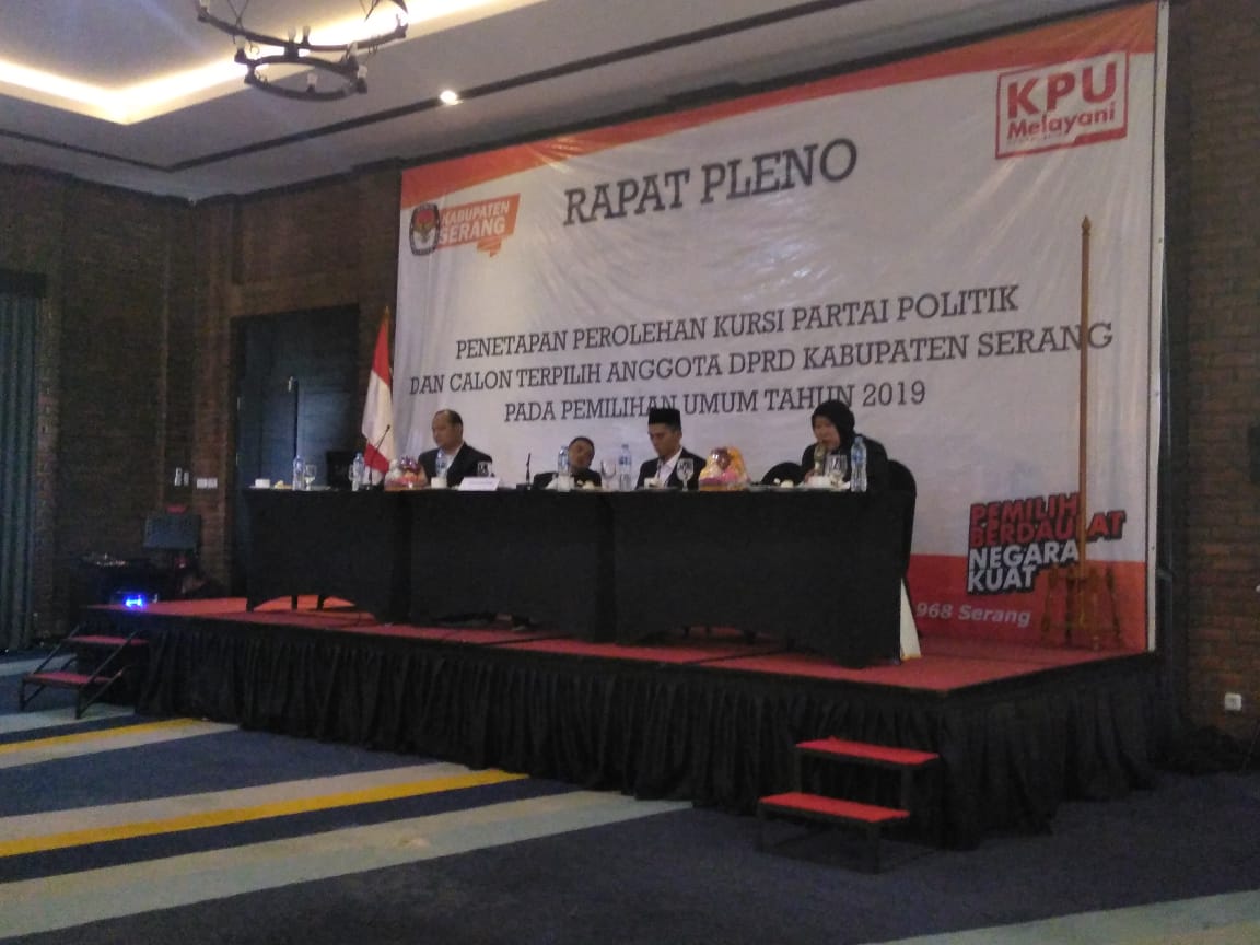 KPU Kabupaten Serang Tetapkan 50 anggota Dewan Terpilih