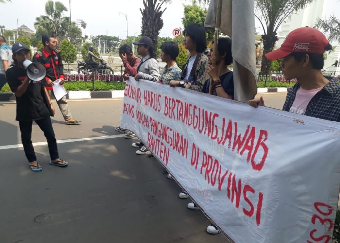 Gelar Aksi Unjuk Rasa, Ini Permintaan Mahasiswa kepada Gubernur Banten