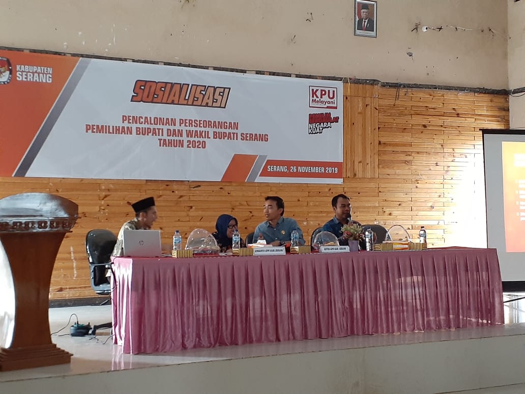 Syarat Calon Perseorangan Mulai Disosialisasikan KPU Kabupaten Serang
