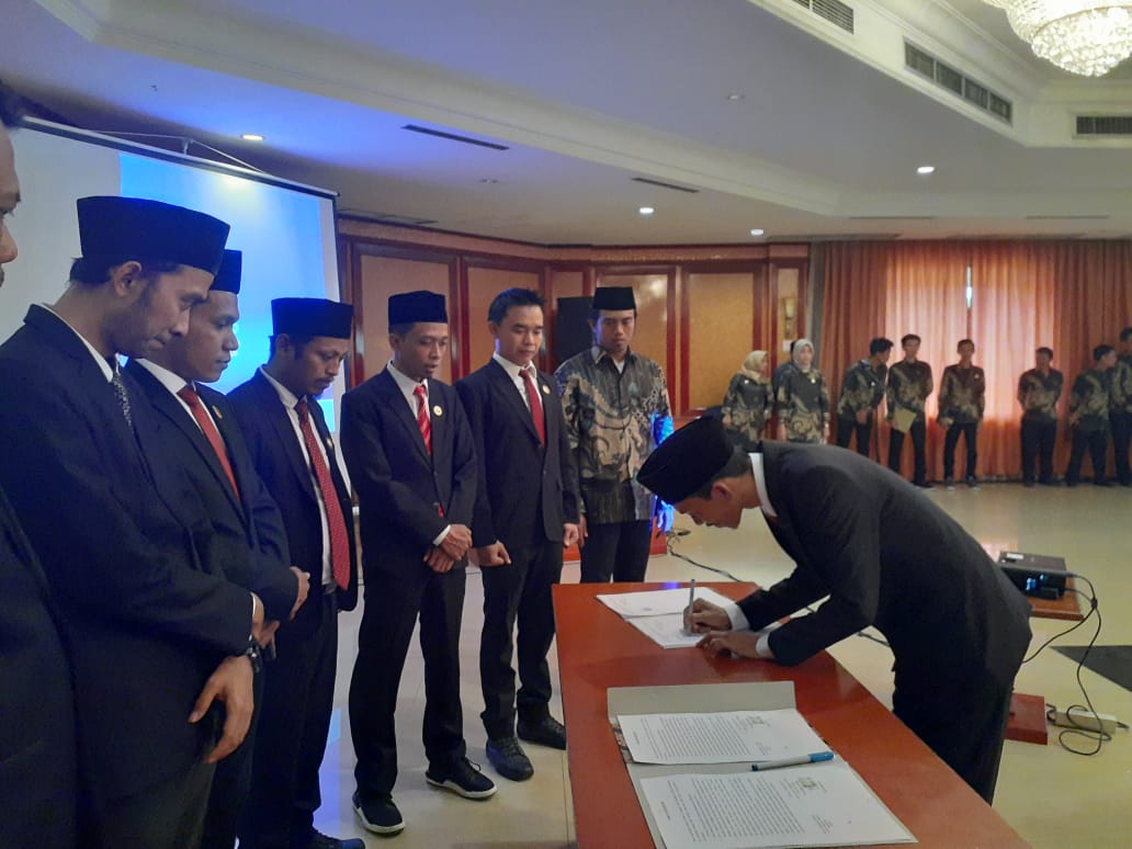 Lantik 87 Anggota Panwascam, Ini Pesan Bawaslu Kabupaten Serang