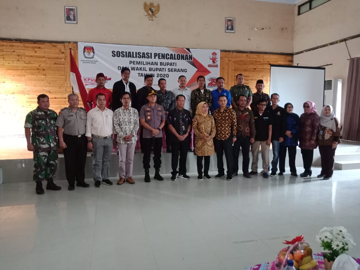 KPU Mulai Sosialisasikan Pencalonan Bupati dan Wakil Bupati Serang 2020-2025
