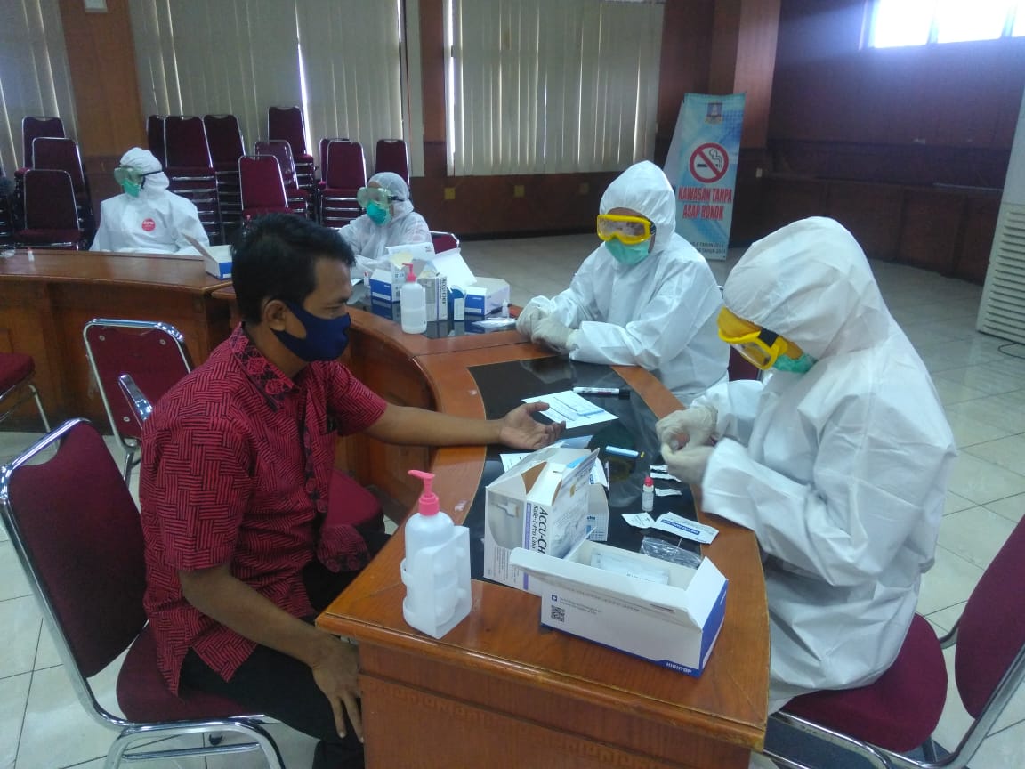 Kembali Gelar Rapid Test, Pemkab Serang Kususkan Gugus Tugas