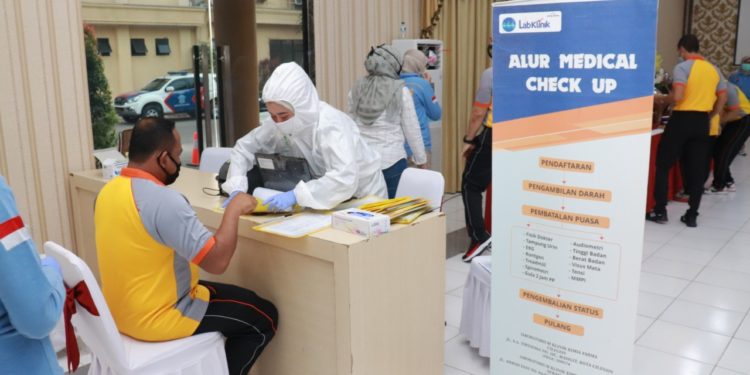 Pejabat Polda Banten Dan Kapolres Lakukan Cek Kesehatan Berkala
