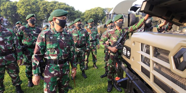 Danyon Arhanud 1 Kostrad Cek Kesiapan Pasukan dan Alutsista