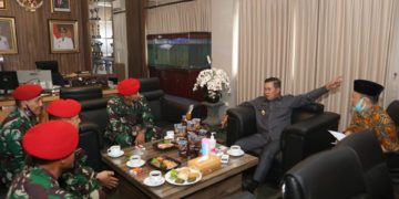 Grup I Kopassus Siap Bersinergi dengan Pemkot Serang Tentang Ketahanan Pangan