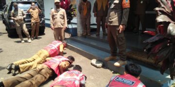 Puluhan ASN di Pemkab Pandeglang Terjaring Razia Tidak Pakai Masker