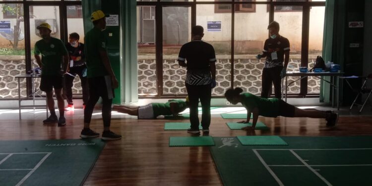 Evaluasi Hasil Latihan Mandiri, Atlet Pelatda PON Dites Fisik