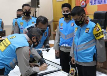 Wakapolda Banten Pimpin Penandatanganan Pakta Integritas Seleksi PKA dan PKP TA 2021