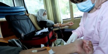 Semarak Hut Kabupatan Serang Dinsos Kabupaten Serang bersama PMI Gerakin PSKS Untuk Donor Darah