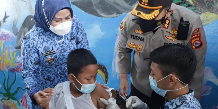 Vaksinasi Covid-19 Anak di Kabupaten Serang Dimulai
