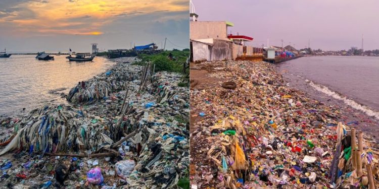 Pernah Dibersihkan, Pantai Teluk Labuan Pandeglang Banten Kini Penuh Sampah, Sandiga Uno Respon Ini