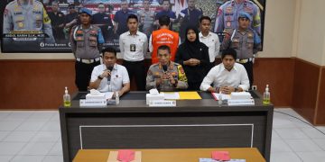 Polda Banten Gelar Press Conference Tindak Pidana Korupsi Pembangunan Jalan Akses Pelabuhan Warna Sari Tahap 2