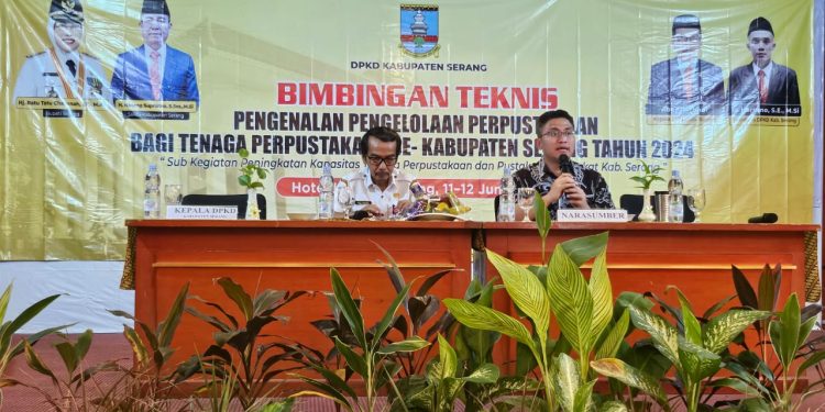 DPKD Kabupaten Serang Lakukan Bimbingan Teknis Pengenalan Pengelolaan Perpustakaan