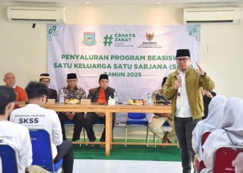 Wakil Wali Kota Tangsel Pilar Berikan Baesiswa Ke 35 Mahasiswa Penghafal Al-Qur’an melalui Program SKSS