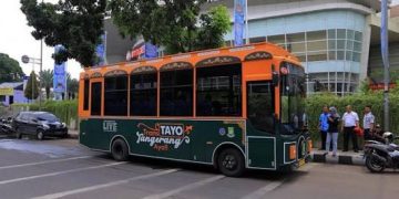 Di Harhubnas, Masyarakat Kota Tangerang Nikmati Bus Tayo